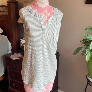 Papermoon Gray Striped Tank Top